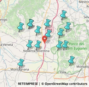 Mappa Via Motterelle, 36025 Noventa vicentina VI, Italia (7.01067)