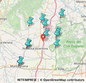 Mappa Via Motterelle, 36025 Noventa vicentina VI, Italia (6.9875)