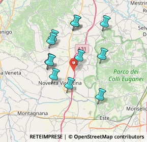Mappa Via Motterelle, 36025 Noventa vicentina VI, Italia (6.55667)