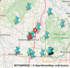 Mappa Via Motterelle, 36025 Noventa vicentina VI, Italia (9.2195)