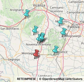 Mappa Via Motterelle, 36025 Noventa vicentina VI, Italia (10.14545)