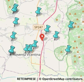 Mappa Via Motterelle, 36025 Noventa vicentina VI, Italia (4.795)