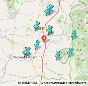 Mappa Via Motterelle, 36025 Noventa vicentina VI, Italia (3.57545)