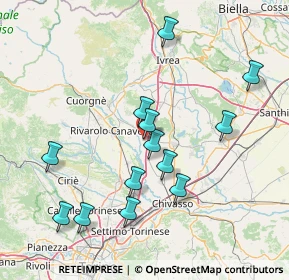 Mappa Via Malpiardo, 10090 San Giusto Canavese TO, Italia (15.41)