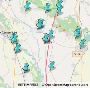 Mappa Via Malpiardo, 10090 San Giusto Canavese TO, Italia (4.433)