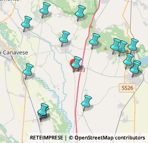 Mappa Via Malpiardo, 10090 San Giusto Canavese TO, Italia (5.05471)