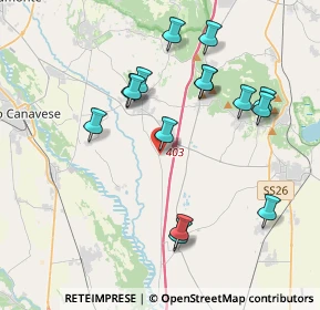 Mappa Via Malpiardo, 10090 San Giusto Canavese TO, Italia (3.90067)