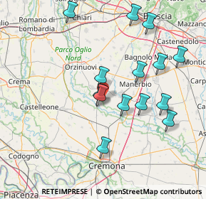 Mappa QUINZANO D'OGLIO Piazza IV Novembre, 25027 Quinzano d'Oglio BS, Italia (15.04857)