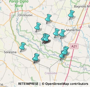 Mappa QUINZANO D'OGLIO Piazza IV Novembre, 25027 Quinzano d'Oglio BS, Italia (5.50867)