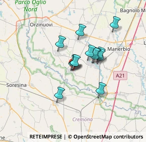 Mappa QUINZANO D'OGLIO Piazza IV Novembre, 25027 Quinzano d'Oglio BS, Italia (4.86)