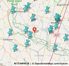 Mappa QUINZANO D'OGLIO Piazza IV Novembre, 25027 Quinzano d'Oglio BS, Italia (9.596)