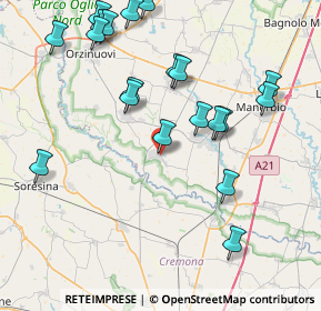 Mappa QUINZANO D'OGLIO Piazza IV Novembre, 25027 Quinzano d'Oglio BS, Italia (9.0865)