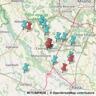 Mappa Via Giacomo Matteotti, 27022 Casorate Primo PV, Italia (6.32706)