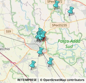 Mappa Via Filippo Terzaghi, 26900 Lodi LO, Italia (2.80455)
