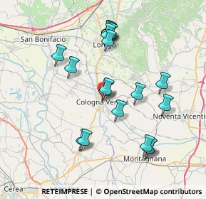 Mappa Via Groppeale, 37044 Cologna Veneta VR, Italia (7.41526)