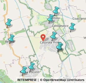 Mappa Via dell'Industria, 27022 Casorate Primo PV, Italia (2.55364)