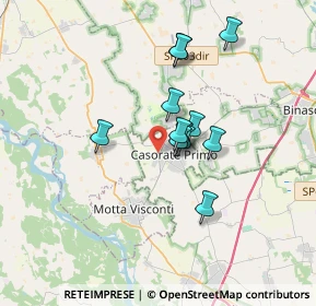 Mappa Via dell'Industria, 27022 Casorate Primo PV, Italia (2.55833)