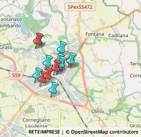 Mappa Via Sottocorno, 26900 Lodi LO, Italia (1.35077)