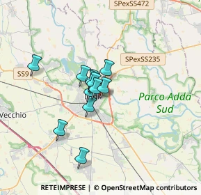 Mappa Via Sottocorno, 26900 Lodi LO, Italia (2.15083)