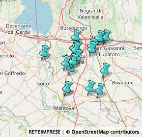 Mappa Via dell'Industria, 37060 Mozzecane VR, Italia (9.7465)