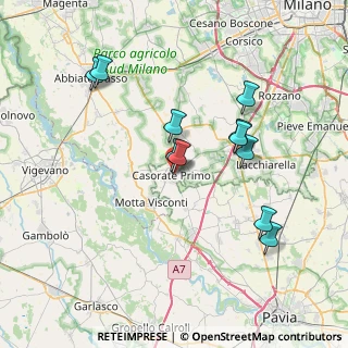 Mappa Via Vittorio Emanuele II, 27022 Casorate Primo PV, Italia (7.00818)