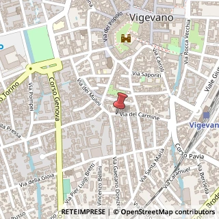 Mappa Via del Carmine, 20, 27029 Vigevano, Pavia (Lombardia)