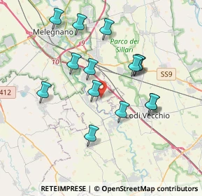 Mappa Via Francesco Acerbi, 20070 San Zenone al Lambro MI, Italia (3.50714)