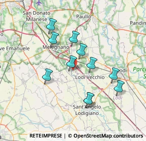 Mappa Via Francesco Acerbi, 20070 San Zenone al Lambro MI, Italia (6.48818)