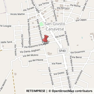 Mappa Viale M. d'Azeglio, 10, 10090 San Giusto Canavese, Torino (Piemonte)