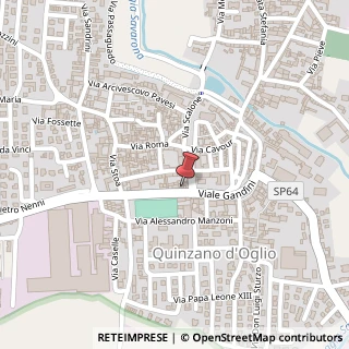 Mappa Via Alcide de Gasperi, 2, 25027 Quinzano d'Oglio, Brescia (Lombardia)