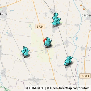 Mappa Via Brescia, 25010 Isorella BS, Italia (3.735)