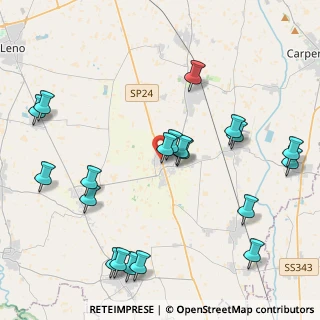 Mappa Via Brescia, 25010 Isorella BS, Italia (4.9395)