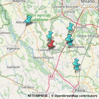Mappa Piazza Mira Carlo, 27022 Casorate Primo PV, Italia (7.02636)