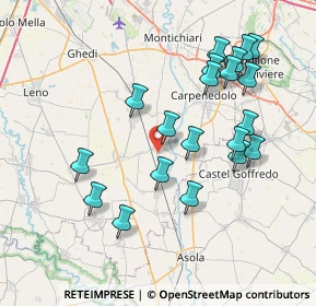 Mappa Via dell'Industria, 25010 Visano BS, Italia (7.779)