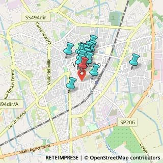 Mappa Via Terraggio, 27029 Vigevano PV, Italia (0.565)