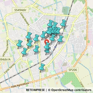 Mappa Via Terraggio, 27029 Vigevano PV, Italia (0.694)