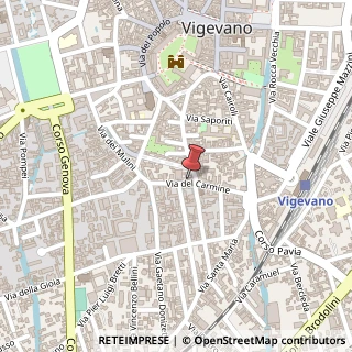 Mappa Via del Carmine, 25, 27029 Vigevano, Pavia (Lombardia)