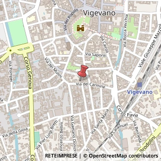 Mappa Via del Carmine, 27, 27029 Vigevano, Pavia (Lombardia)