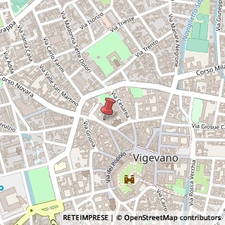 Mappa Via Dante Alighieri, 9, 27029 Vigevano, Pavia (Lombardia)