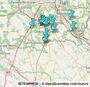 Mappa Via della Stazione, 20084 Lacchiarella MI, Italia (6.13188)