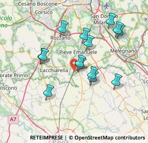 Mappa Via della Stazione, 20084 Lacchiarella MI, Italia (6.78143)
