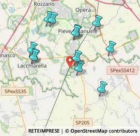 Mappa Via della Stazione, 20084 Lacchiarella MI, Italia (3.775)