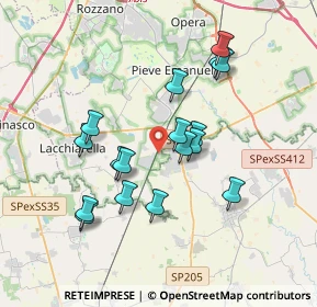 Mappa Via della Stazione, 20084 Lacchiarella MI, Italia (3.31471)