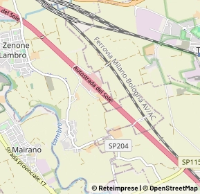 Mappa Via Salerano, 20070 San Zenone al Lambro MI, Italia (1.25)