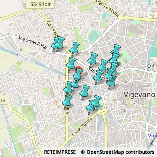 Mappa Via Ricci Giovanni Battista, 27029 Vigevano PV, Italia (0.3665)