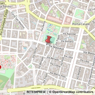 Mappa Via Massaua, 28, 13100 Vercelli, Vercelli (Piemonte)