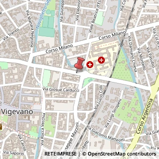 Mappa Via Edmondo De Amicis, 37, 27029 Vigevano, Pavia (Lombardia)