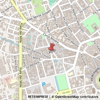 Mappa Via A. D'Avalos, 21, 27029 Vigevano, Pavia (Lombardia)