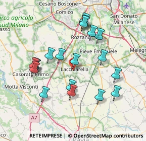 Mappa Via Professor Andrej Sacharov, 20084 Lacchiarella MI, Italia (7.44579)