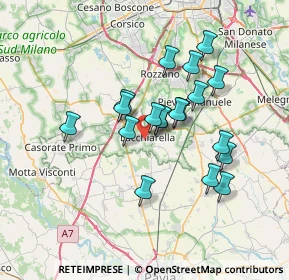 Mappa Via Professor Andrej Sacharov, 20084 Lacchiarella MI, Italia (5.84105)